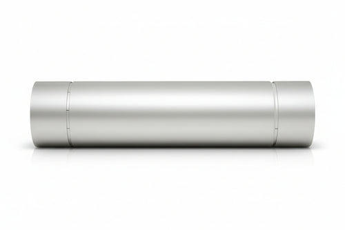 Tubo Porcellanato Per Stufe A Legna Bianco Ala Smalto Classic Ø Mm.130X500H. Ala