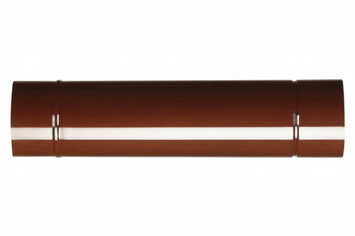 Tubo Porcellanato Per Stufe A Legna Marrone Ala Smalto Classic Ø Mm.100X500H. Ala