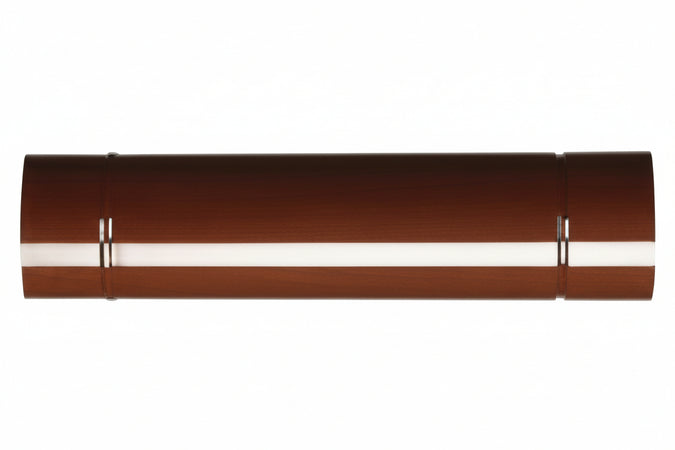 Tubo Porcellanato Per Stufe A Legna Marrone Ala Smalto Classic Ø Mm.100X500H. Ala