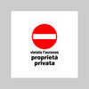 Cartello 'Vietato L'Accesso Proprieta' Privata' 20X30 Cm - 10 Pezzi