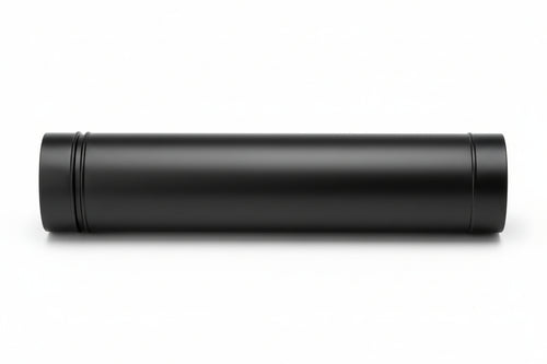 Tubo Porcellanato Per Stufe A Legna Nero Opaco Ala Smalto Classic Ø Mm.100X1000H. Ala
