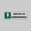 Etichetta 'Uscita Di Emergenza' 15X15 Cm - 10 Pezzi