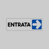 Etichetta 'Entrata Dx' 15X5 Cm - 10 Pezzi