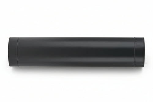 Tubo Porcellanato Per Stufe A Legna Nero Opaco Ala Smalto Classic Ø Mm.140X500H. Ala