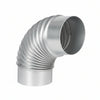 Gomito 90 ° Porcellanato Per Stufe A Legna Bianco Ala Smalto Classic Ee ¸ Mm.120 Ala