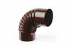 Gomito 90 ° Porcellanato Per Stufe A Legna Marrone Ala Smalto Classic Ee ¸ Mm.80 Ala