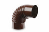 Gomito 90 ° Porcellanato Per Stufe A Legna Marrone Ala Smalto Classic Ee ¸ Mm.100 Ala