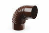 Gomito 90 ° Porcellanato Per Stufe A Legna Marrone Ala Smalto Classic Ee ¸ Mm.130 Ala