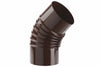 Gomito 45 ° Porcellanato Per Stufe A Legna Marrone Ala Smalto Classic Ee ¸ Mm.120 Ala
