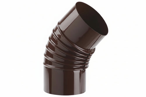 Gomito 45 ° Porcellanato Per Stufe A Legna Marrone Ala Smalto Classic Ee ¸ Mm.120 Ala