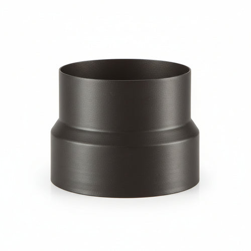 Riduzione Porcellanata Per Stufe A Legna Nero Opaco Ala Smalto Top F Ø Mm.150 M Ø Mm.130 X Mm.150H. Ala