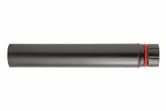 Tubo Porcellanato Per Stufe A Pellet Nero Opaco Ala Pellet Eco Ø Mm.100X250H. Ala