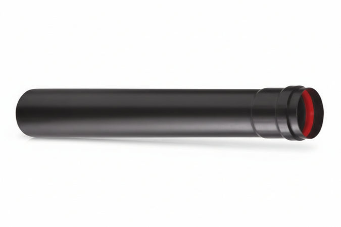 Tubo Per Stufe A Pellet Nero Opaco Ala Pellet Aeternum Ø Mm.100X250H. Ala