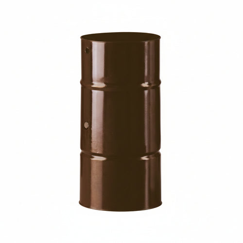 Tubo Porcellanato Con Foro Per Serranda Marrone Lucido Ø Cm.12X25 Save