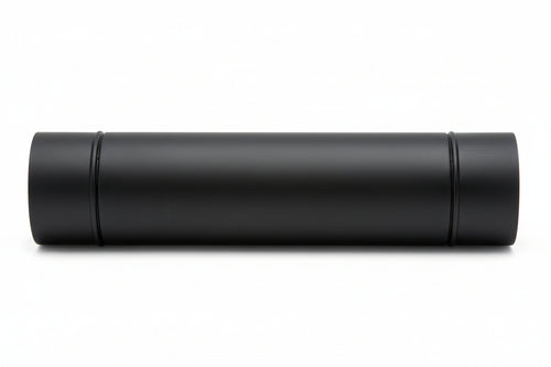 Tubo Porcellanato Per Stufe A Legna Nero Opaco Ø Cm.12X100 Save