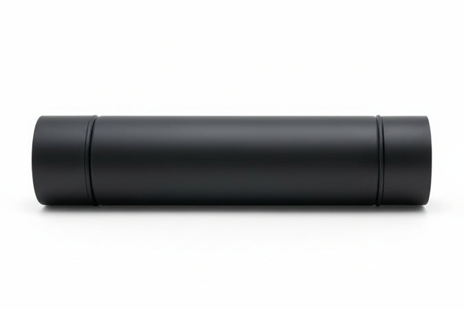 Tubo Porcellanato Per Stufe A Legna Nero Opaco Ø Cm.15X50 Save