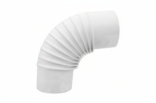 Gomito A 90 ° Porcellanato Per Stufe A Legna Bianco Lucido Ee ¸ Cm.14 Save
