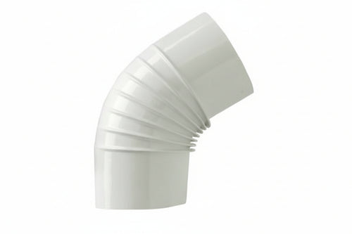 Gomito 45 ° Porcellanato Per Stufe A Legna Bianco Lucido Ee ¸ Cm.13 Save
