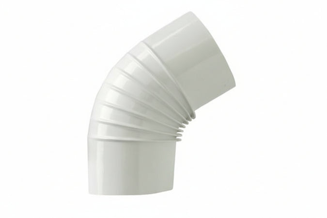 Gomito 45 ° Porcellanato Per Stufe A Legna Bianco Lucido Ee ¸ Cm.13 Save
