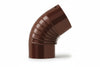 Gomito 45 ° Porcellanato Per Stufe A Legna Marrone Lucido Ee ¸ Cm.13 Save