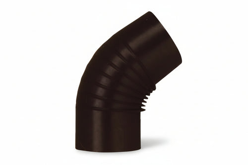Gomito 45 ° Porcellanato Per Stufe A Legna Nero Opaco Ee ¸ Cm.14 Save