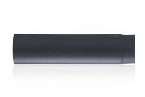 Tubo Porcellanato Pesante Per Stufe A Legna Nero Opaco Ø Cm.12X25, Mm.1,2 Save