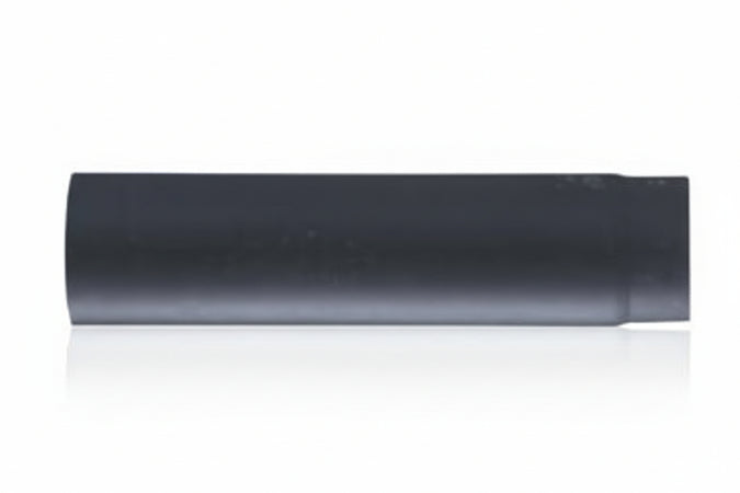 Tubo Porcellanato Pesante Per Stufe A Legna Nero Opaco Ø Cm.12X25, Mm.1,2 Save