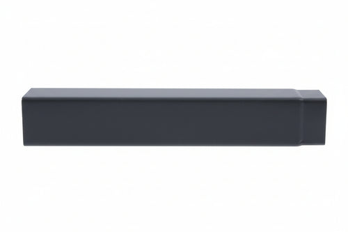 Tubo Porcellanato Pesante Per Stufe A Legna Nero Opaco Ø Cm.14X100, Mm.1,2 Save
