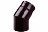 Gomito 45 ° Porcellanato Per Stufe A Legna Nero Opaco Pesante Mm.12 Ee ¸ Cm.12 Save
