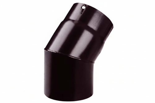 Gomito 45 ° Porcellanato Per Stufe A Legna Nero Opaco Pesante Mm.12 Ee ¸ Cm.12 Save