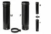 Set Tubi Telescopici Stufe A Pellet Plus Nero Opaco Pesante Mm.1,2- - Ø Cm.8X33-60H. Max - 1 Confezione Save