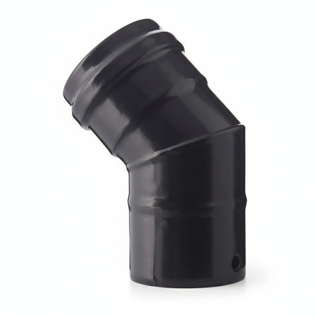 Gomito A 45 ° Per Stufe A Pellet Nero Opaco Pesante Mm.12 Ee ¸ Cm.10 Save