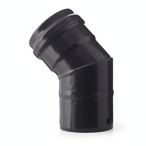 Gomito A 45 ° Per Stufe A Pellet Nero Opaco Pesante Mm.12 Ee ¸ Cm.10 Save