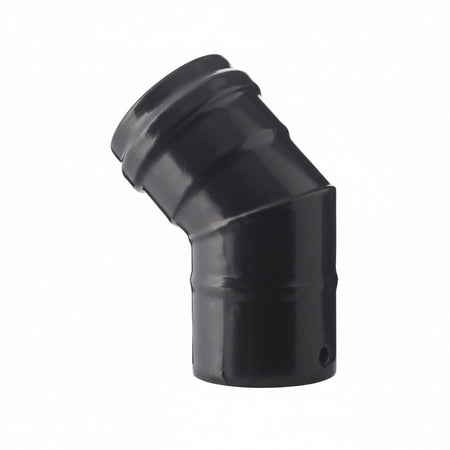 Gomito A 45 ° Per Stufe A Pellet Nero Opaco Pesante Mm.12 Ee ¸ Cm.12 Save