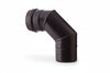Gomito A 90 ° Per Stufe A Pellet Nero Opaco Pesante Mm.12 Ee ¸ Cm.8 Save