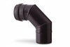 Gomito A 90 ° Per Stufe A Pellet Nero Opaco Pesante Mm.12 Ee ¸ Cm.10 Save