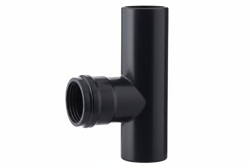 Raccordo A T M/F Per Stufe A Pellet Nero Opaco Pesante Mm.1,2 Ø Cm.12 Save