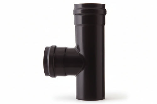 Raccordo A T F/F Per Stufe A Pellet Nero Opaco Pesante Mm.1,2 Ø Cm.8 Save