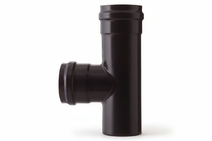 Raccordo A T F/F Per Stufe A Pellet Nero Opaco Pesante Mm.1,2 Ø Cm.8 Save