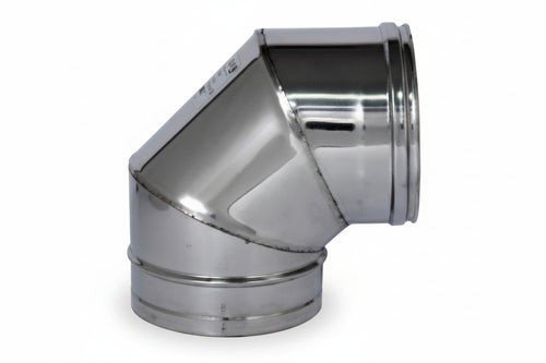 Gomito A 90 ° Acciaio Inox Aisi 304 Monoparete Spessore Mm.05 Ee ¸ Mm.120