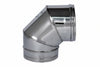 Gomito A 90 ° Acciaio Inox Aisi 304 Monoparete Spessore Mm.05 Ee ¸ Mm.130