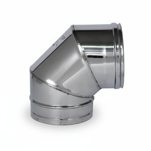 Gomito A 90 ° Acciaio Inox Aisi 304 Monoparete Spessore Mm.05 Ee ¸ Mm.150