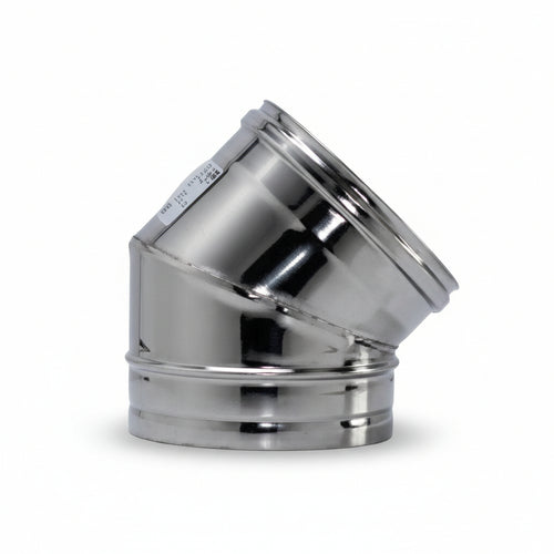 Gomito A 45 ° Acciaio Inox Aisi 304 Monoparete Spessore Mm.05 Ee ¸ Mm.100