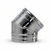 Gomito A 45 ° Acciaio Inox Aisi 304 Monoparete Spessore Mm.05 Ee ¸ Mm.120