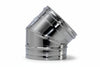 Gomito A 45 ° Acciaio Inox Aisi 304 Monoparete Spessore Mm.05 Ee ¸ Mm.150