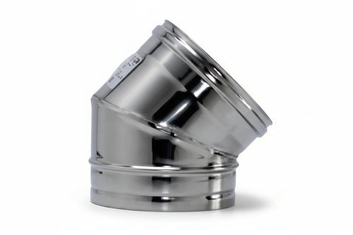 Gomito A 45 ° Acciaio Inox Aisi 304 Monoparete Spessore Mm.05 Ee ¸ Mm.150