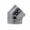 Gomito A 45 ° Acciaio Inox Aisi 304 Monoparete Spessore Mm.05 Ee ¸ Mm.180