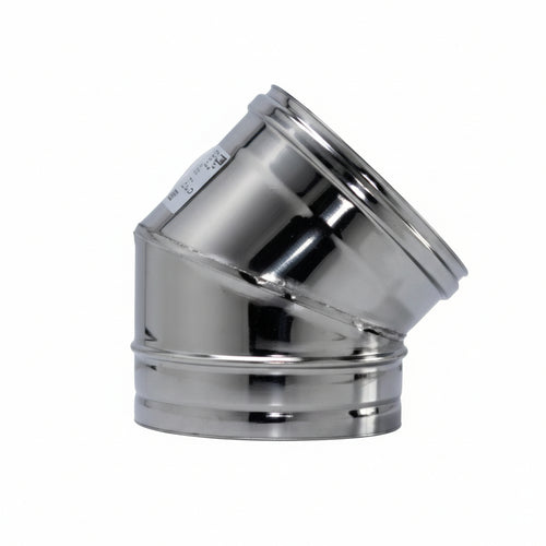 Gomito A 45 ° Acciaio Inox Aisi 304 Monoparete Spessore Mm.05 Ee ¸ Mm.180