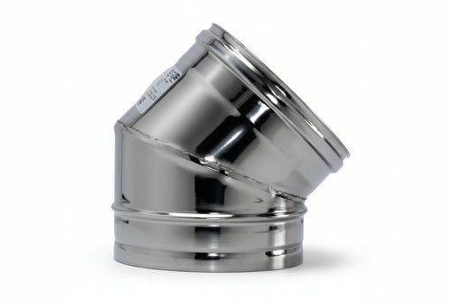 Gomito A 45 ° Acciaio Inox Aisi 304 Monoparete Spessore Mm.05 Ee ¸ Mm.300