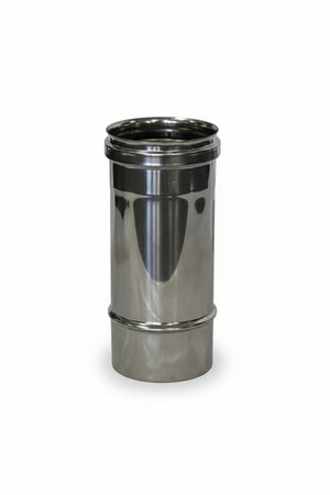 Raccordo Per Tubo Acciaio Inox M/F Aisi 304 Monoparete Spessore Mm.0,5 Mf Ø Mm.100